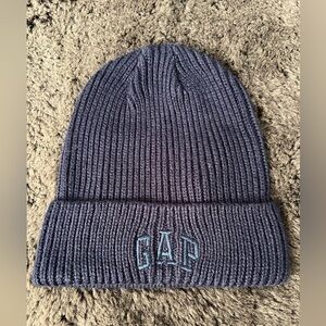 GAP Men's Dark Blue Ribbed Beanie